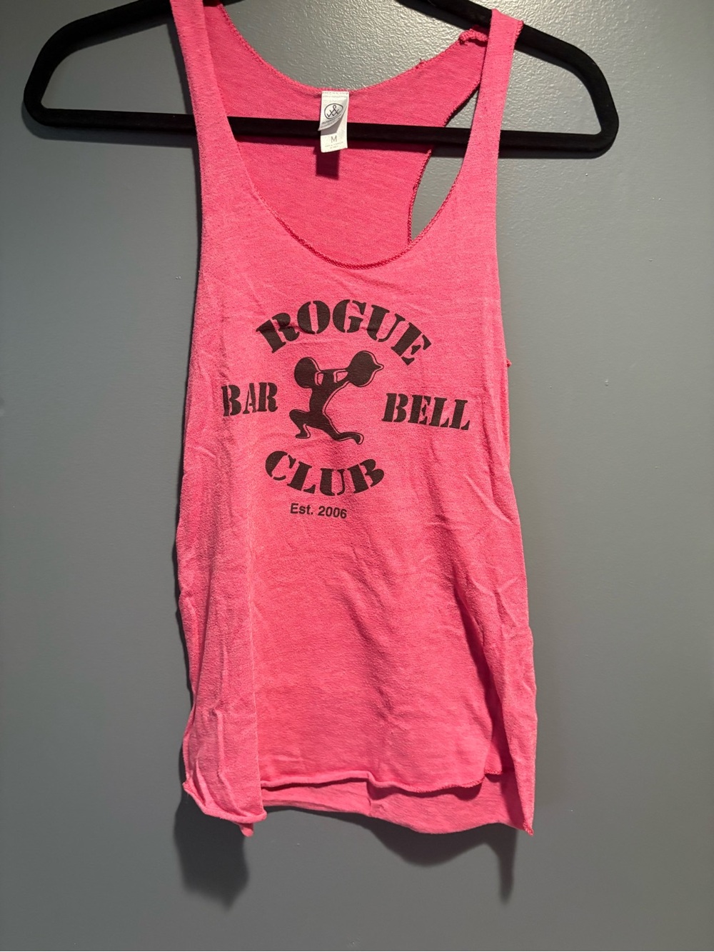 💥Buy 2 Get 1 Free💥 . Rogue Pink Barbell Club Racerback Tank
